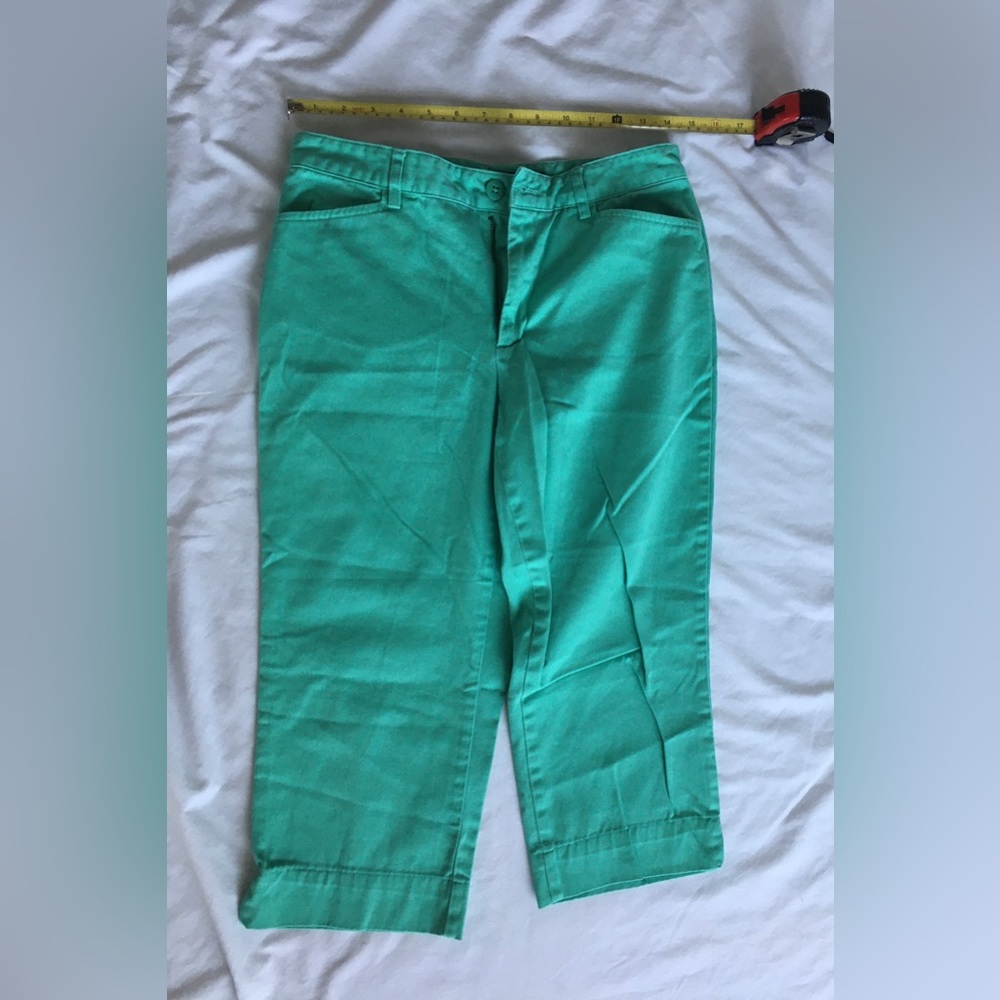 Ralph Lauren teal green capris